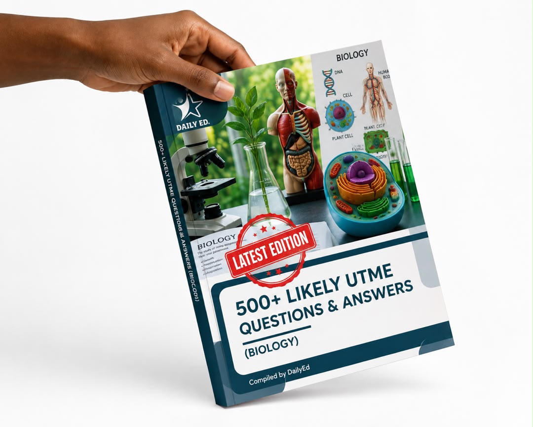 500+ Likely UTME Questions & Answers (Biology)