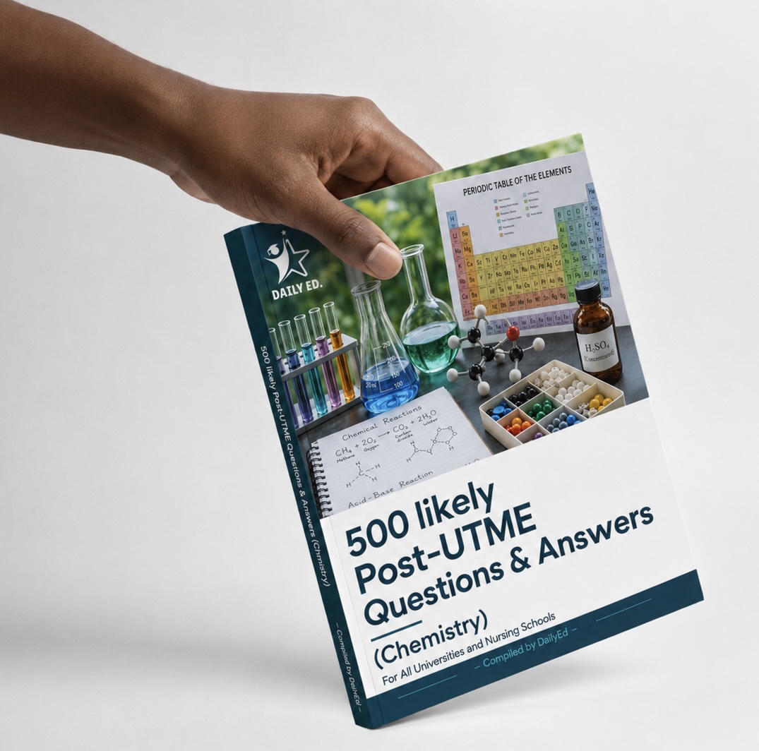 500 Likely Post-UTME Questions & Answers (Chemistry)